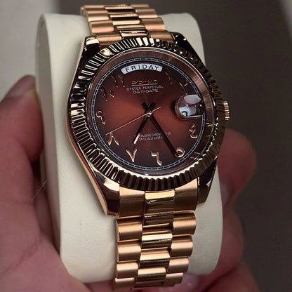 VELARÉ Rose Gold Arabic Dial
